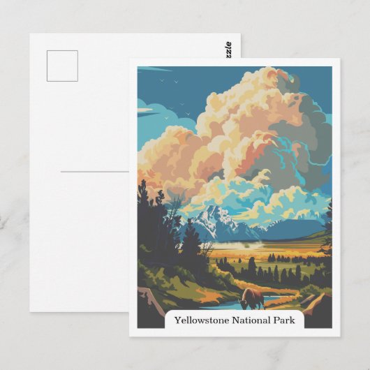 Yellowstone National Park Wyoming USA Briefkaart (Voorkant / Achterkant)