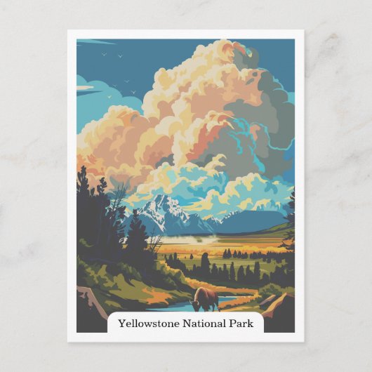 Yellowstone National Park Wyoming USA Briefkaart (Voorkant)