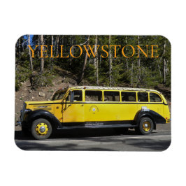Yellowstone National Park Yellow Historic Bus Tour Magneet