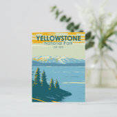 Yellowstone National Park Yellowstone Lake  Briefkaart (Staand voorkant)