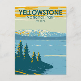 Yellowstone National Park Yellowstone Lake  Briefkaart