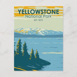 Yellowstone National Park Yellowstone Lake  Briefkaart