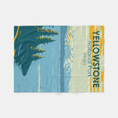 Yellowstone National Park Yellowstone Lake  Fleece Deken (Voorkant (Horizontaal))