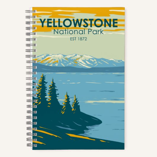 Yellowstone National Park Yellowstone Lake  Notitieboek (Voorkant)