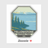 Yellowstone National Park Yellowstone Lake Sticker (Vel)