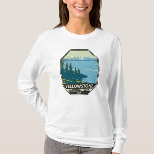 Yellowstone National Park Yellowstone Lake T-shirt (Voorkant)