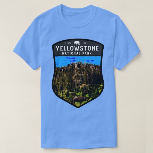Yellowstone National ParkBizon TShirt (Design voorkant)