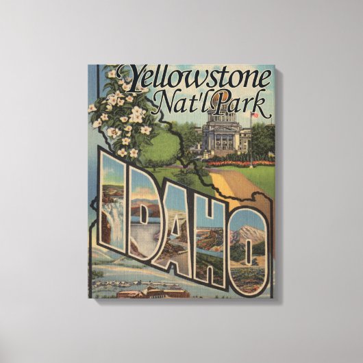 Yellowstone Nat'l Park, Idaho Canvas Afdruk (Voorkant)
