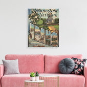 Yellowstone Nat'l Park, Idaho Canvas Afdruk (Insitu (Woonkamer))