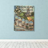 Yellowstone Nat'l Park, Idaho Canvas Afdruk (Insitu (Houten vloer))