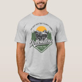 Yellowstone niet huisdier de pluizige Koeien bizon T-shirt (Voorkant)