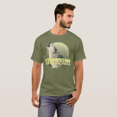 Yellowstone NP (grijze wolf) WT T-shirt (Voorkant volledig)