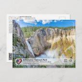 Yellowstone NP - Herfsten met benedengeelsteen Briefkaart (Voorkant / Achterkant)