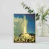 Yellowstone Old Faithful Briefkaart (Staand voorkant)