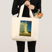 Yellowstone Old Faithful Grote Tote Bag (Voorkant (product))