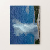 Yellowstone Old Faithful Landscape Foto Legpuzzel (Verticaal)