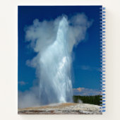 Yellowstone Old Faithful Landscape Foto Notitieboek (Achterkant)