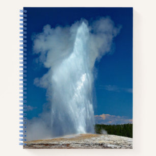 Yellowstone Old Faithful Landscape Photo Notitieboek