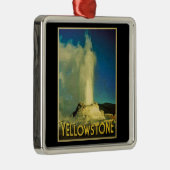 Yellowstone Old Faithful Metalen Ornament (Rechts)