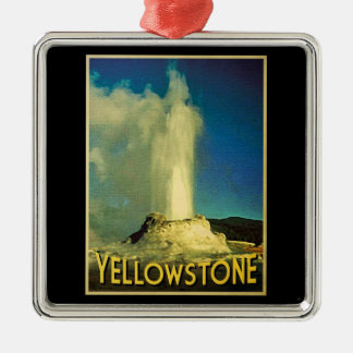 Yellowstone Old Faithful Metalen Ornament