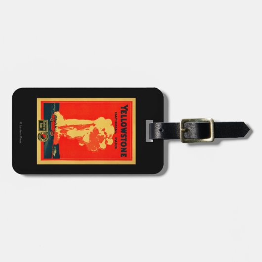 Yellowstone, oud getrouw Adverteren Poster Bagagelabel (Voorkant horizontaal)