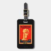Yellowstone, oud getrouw Adverteren Poster Bagagelabel (Voorkant verticaal)