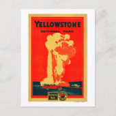 Yellowstone, oud getrouw Adverteren Poster Briefkaart (Voorkant)