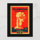 Yellowstone, oud getrouw Adverteren Poster Briefkaart (Voorkant)