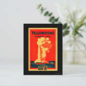 Yellowstone, oud getrouw Adverteren Poster Briefkaart (Staand voorkant)