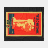 Yellowstone, oud getrouw Adverteren Poster Fleece Deken (Voorkant (Horizontaal))