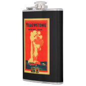 Yellowstone, oud getrouw Adverteren Poster Heupfles (Links)