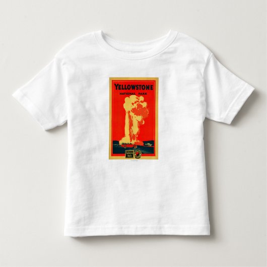 Yellowstone, oud getrouw Adverteren Poster Kinder Shirts (Voorkant)