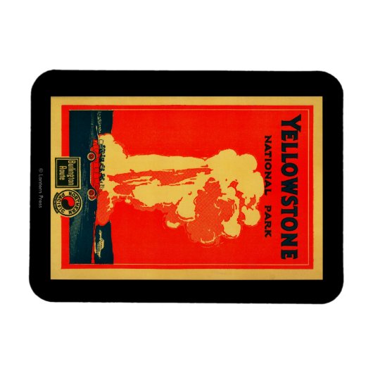 Yellowstone, oud getrouw Adverteren Poster Magneet (Horizontaal)