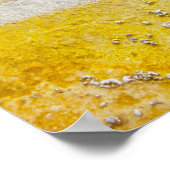 Yellowstone Park Abstract in Blauwgroen en geel Poster (Hoek)