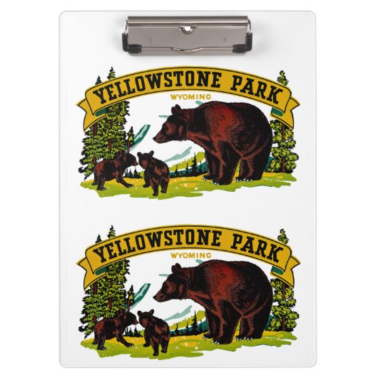 Yellowstone Park Klembord (Voorkant)