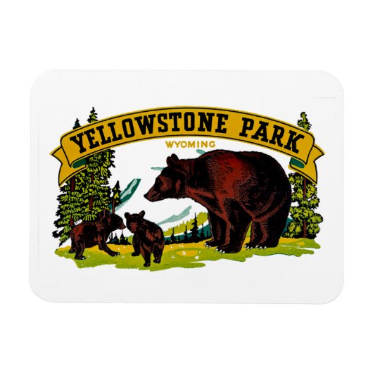 Yellowstone Park Magneet (Horizontaal)