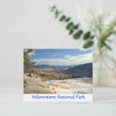 Yellowstone Park Mammoth Hot Springs Post Card Briefkaart (Staand voorkant)