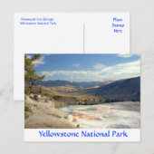 Yellowstone Park Mammoth Hot Springs Post Card Briefkaart (Voorkant / Achterkant)