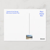 Yellowstone Park Mammoth Hot Springs Post Card Briefkaart (Achterkant)