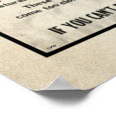 Yellowstone Park Notice Humoureus Beer 1959 Poster (Hoek)