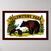 Yellowstone Park Poster (Voorkant)