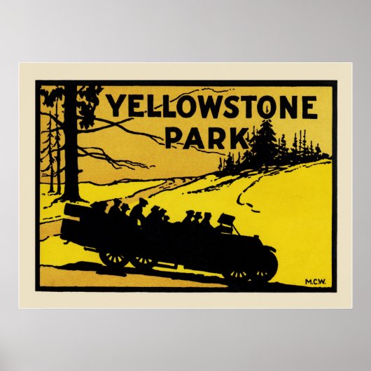 Yellowstone Park Poster (Voorkant)