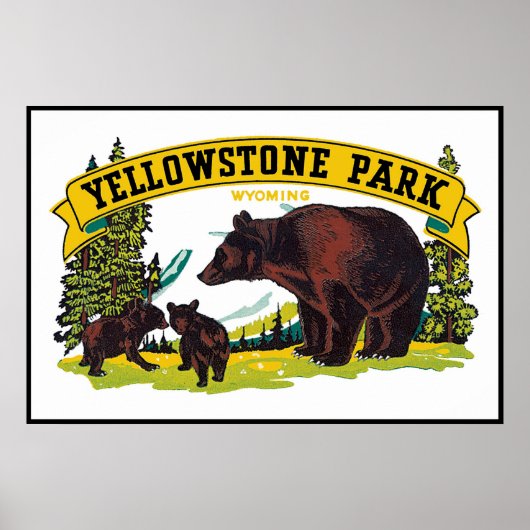  Yellowstone Park Poster (Voorkant)