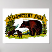 Yellowstone Park Poster (Voorkant)