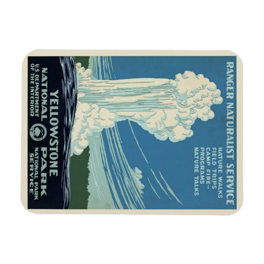 Yellowstone Park Poster Magneet (Horizontaal)