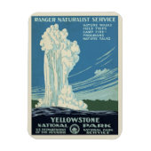 Yellowstone Park Poster Magneet (Verticaal)