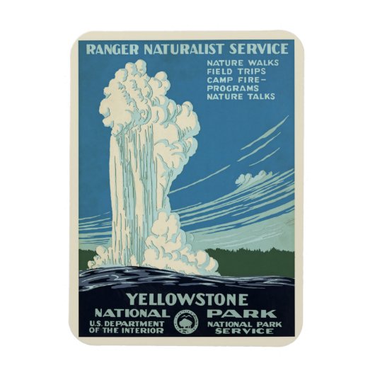  Yellowstone Park Poster Magneet (Verticaal)