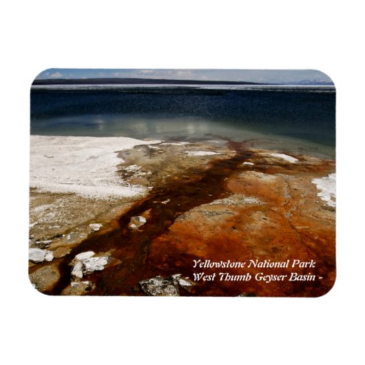 YELLOWSTONE PARK, WEST THUMB GEYSER BASIN (4) MAGNEET (Horizontaal)