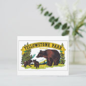 Yellowstone Park Wyoming Briefkaart (Staand voorkant)