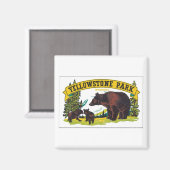Yellowstone Park Wyoming Magneet (Voorkant / Achterkant)
